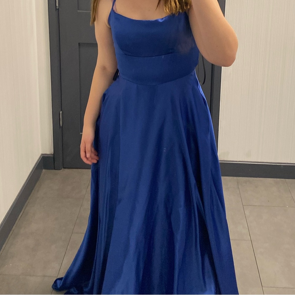 Royal blue prom dress